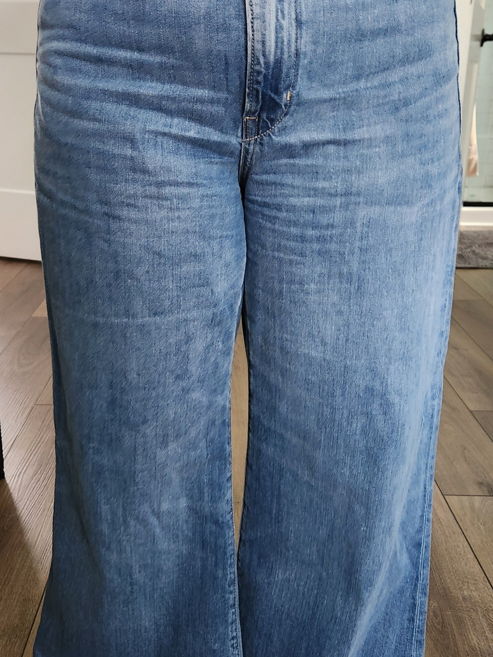 Banana Republic Wide-Leg Jeans in Light Blue Denim